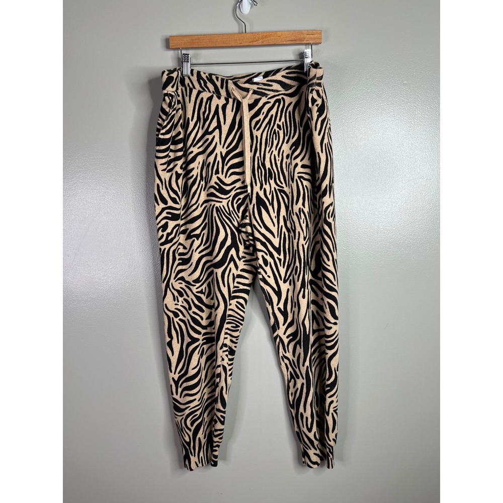 Chico's zenergy cotton cashmere animal print jogger athleisure‎ loungewear